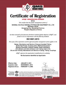 ISO Certificate